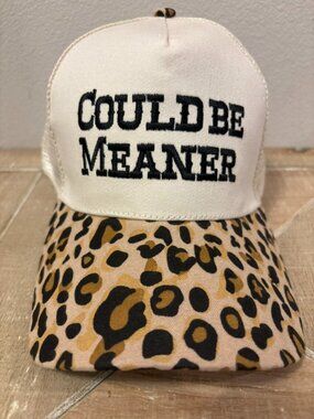 Could Be Meaner Two Tone Mesh Snapback Hat